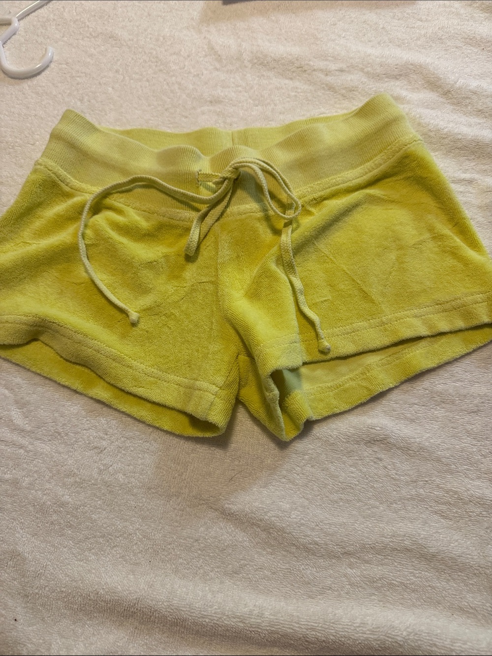 Hard Tail Lime Green Terry Drawstring Shorts